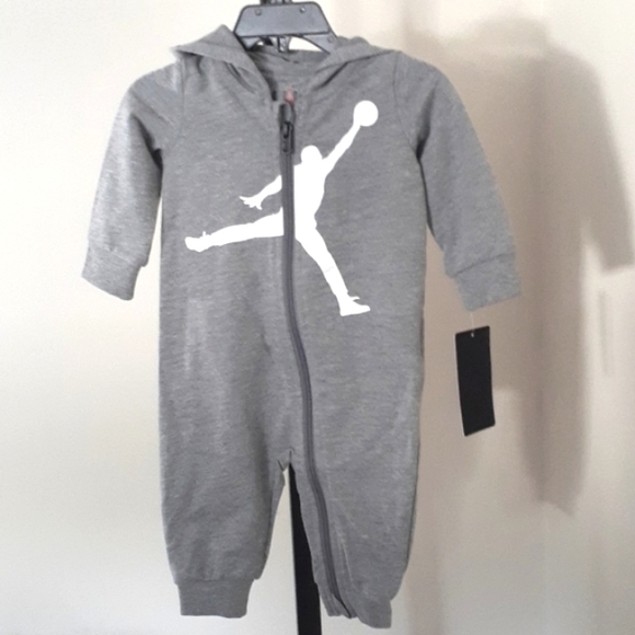 Jordan Other - 14. NWT AIR JORDAN HOODED COVERALL CARBON HEATHER 6M NWT